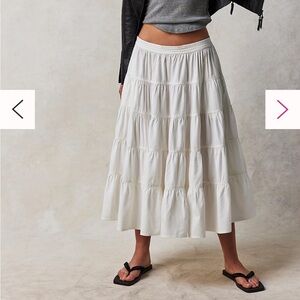 Free People In Full Swing Midi Skirt